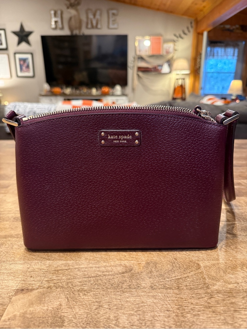 Kate Spade New York Jeanne Crossbody Cherrywood EUC